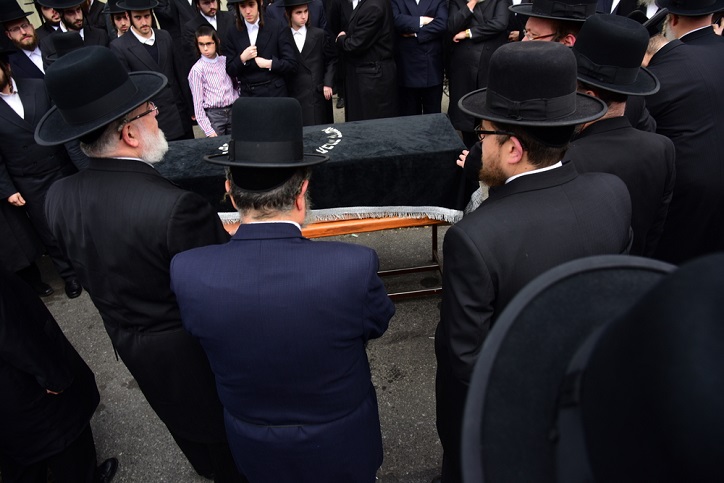 Pallbearers at a Jewish funeral