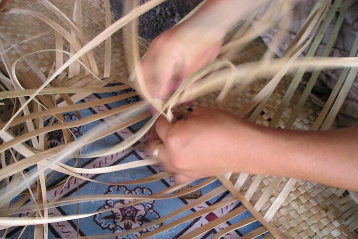 Samoan mat weaving