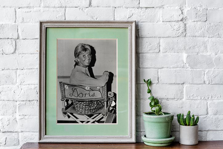 Framed photo of Doris Day
