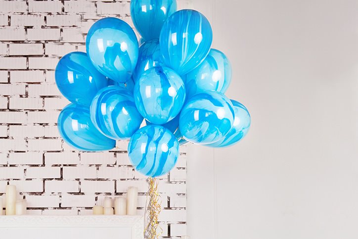 Blue balloons